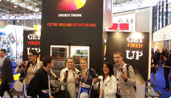 There was a great interest towards Fireball Energy Drink stand.